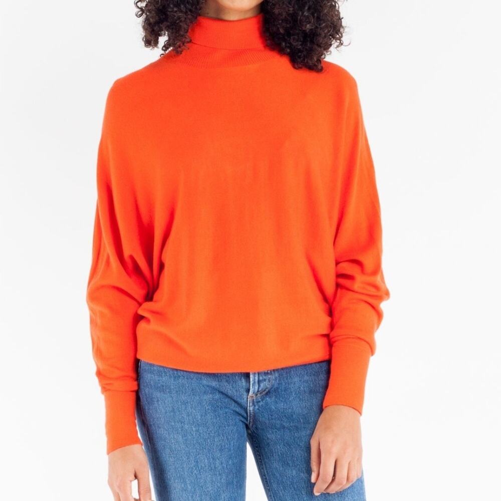 Just Female Eri Knit Tango Bat Wing Sleeve Turtleneck Sweater Size XS